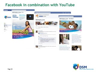 Facebook in combination with YouTube Page  