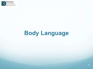 23
Body Language
 
