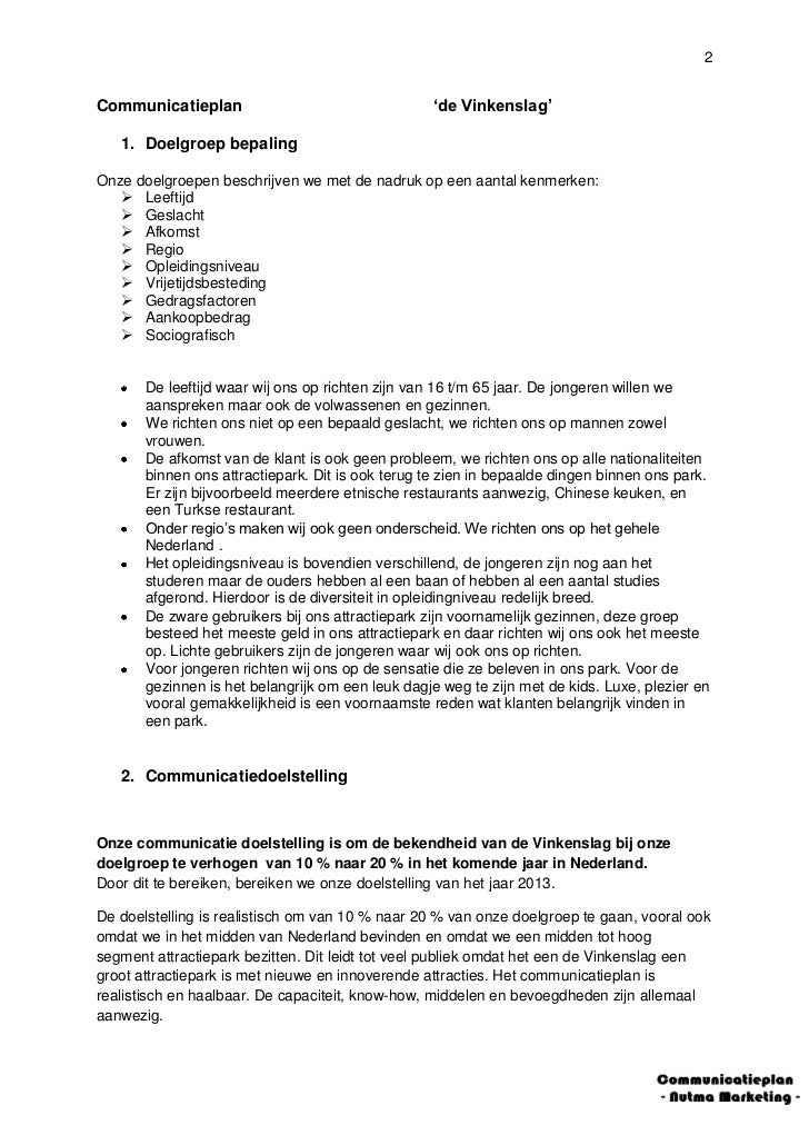 Communicatieplan Betere Versie
