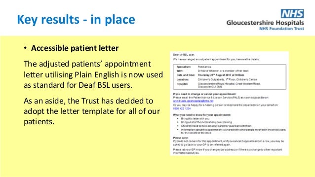 Gloucestershire Hospitals NHS FT Deaf Communication Cards Promoting