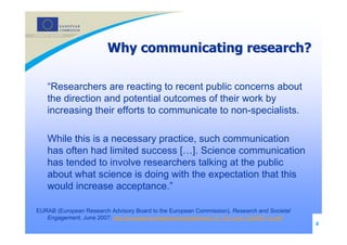 Communicating eu-research | PPT