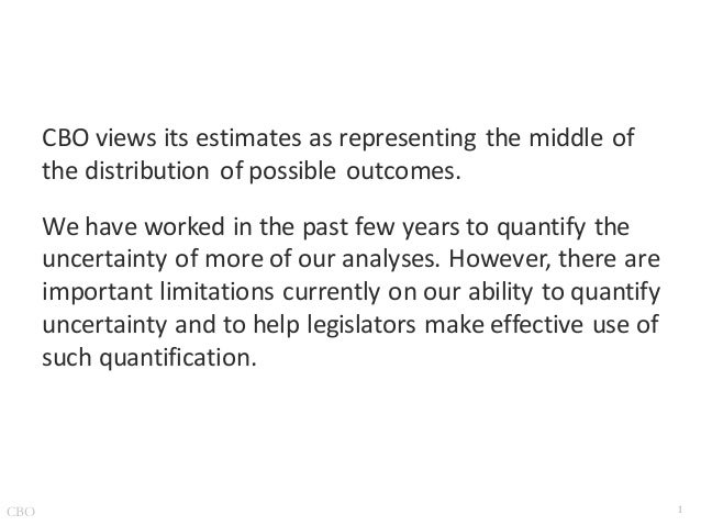 Communicating Uncertainty in Budgetary and Economic Estimates Slide 2
