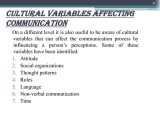 Communicating across culture ppt | PPTX