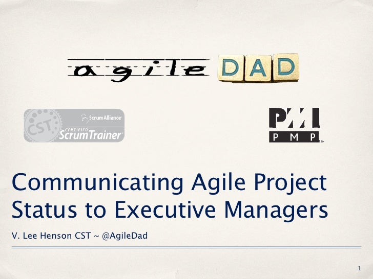 communicating agile project status to executive managers 1 728