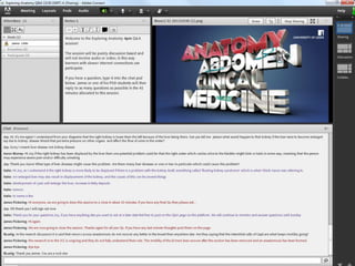 Exploring Anatomy: the Human
Abdomen MOOC
• Adobe Connect Room
 