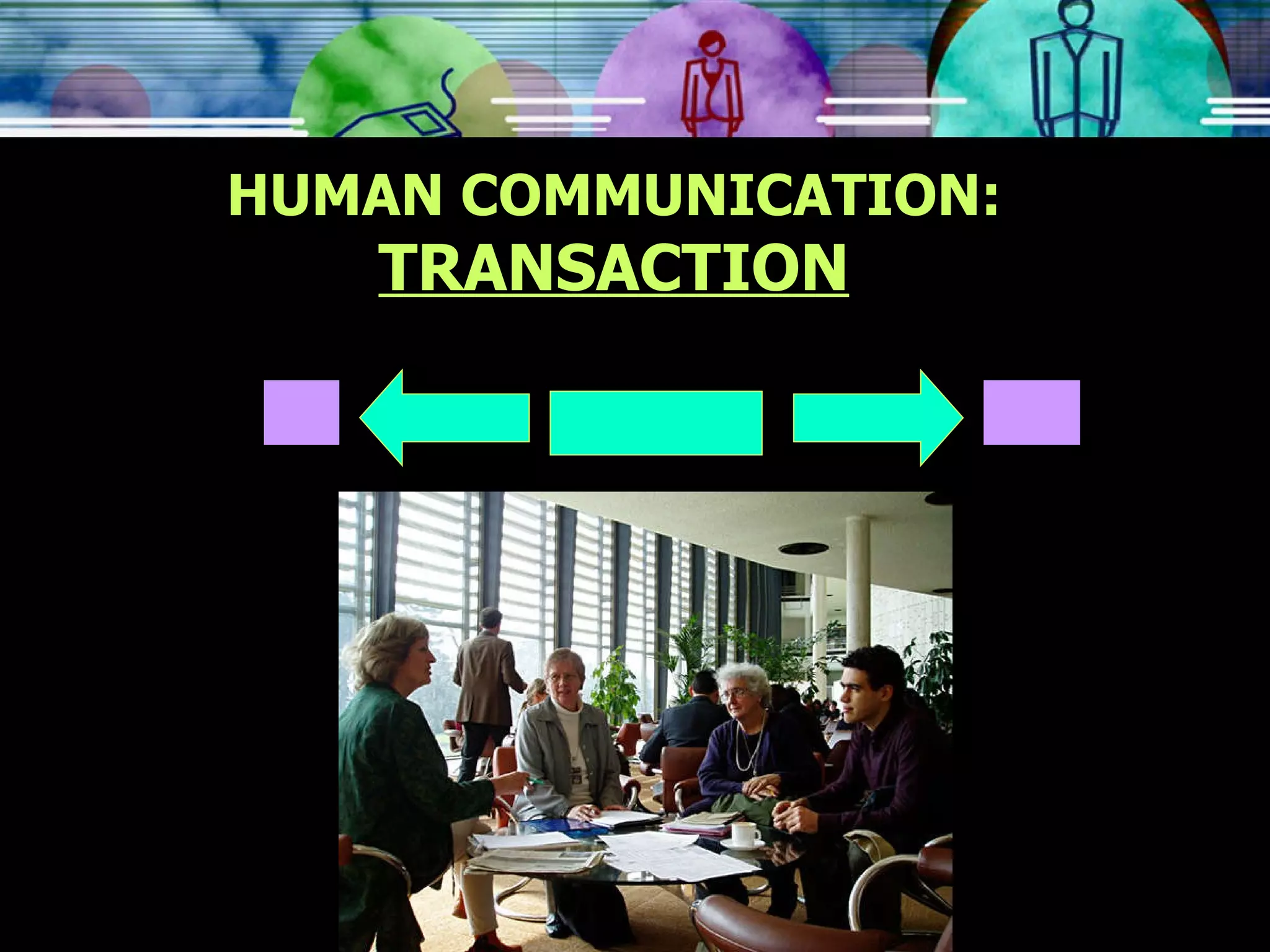 HUMAN COMMUNICATION:  TRANSACTION 