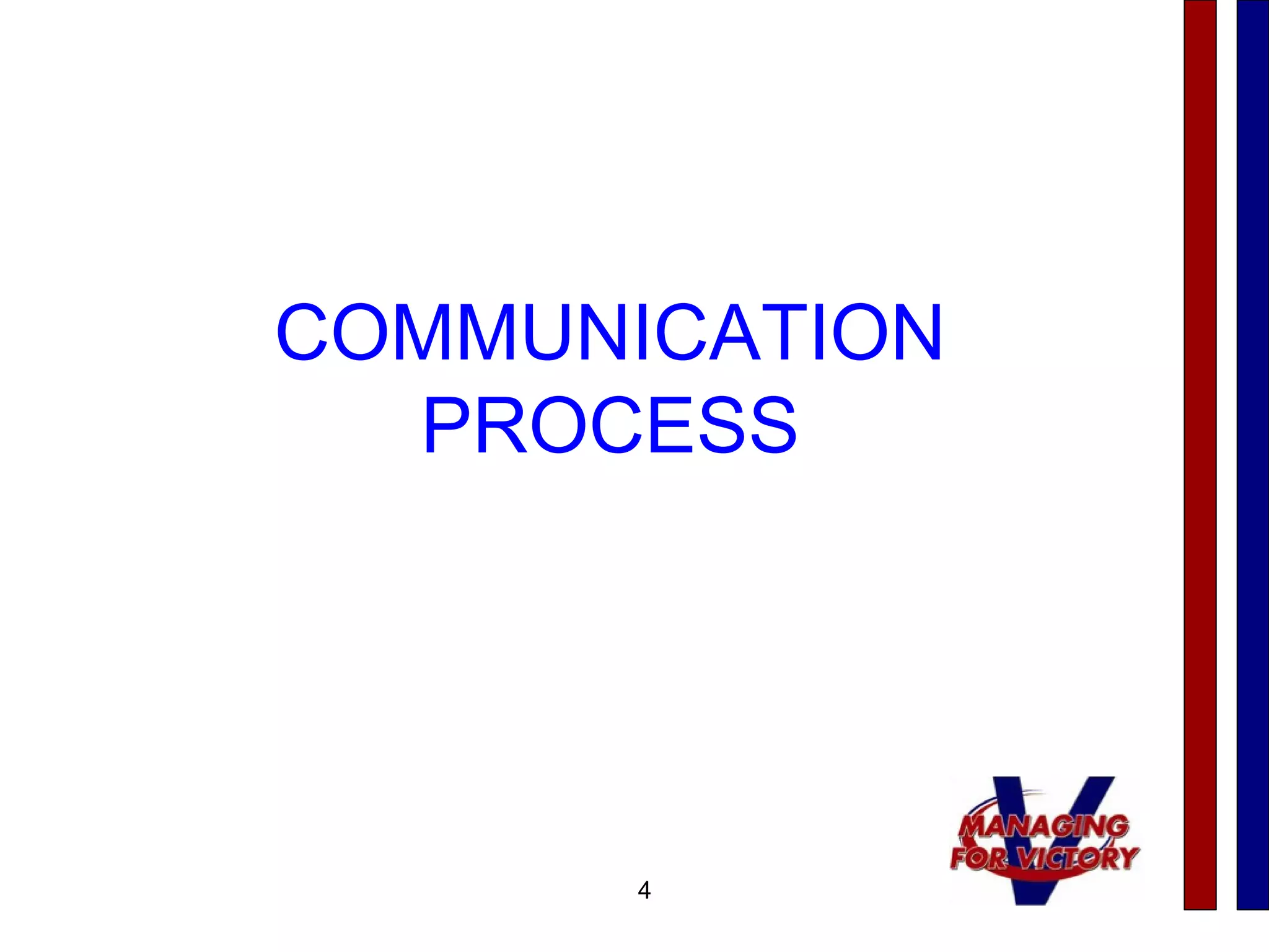 4
COMMUNICATION
PROCESS
 