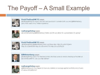 The Payoff C A Small Example