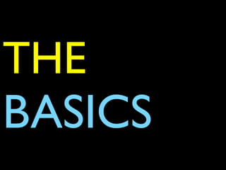 THE
BASICS
 
