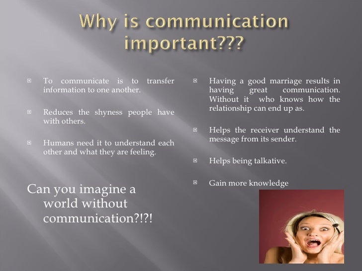 Communicating With Others