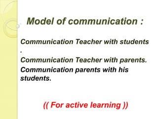 Communicating with student and parents | PPTX