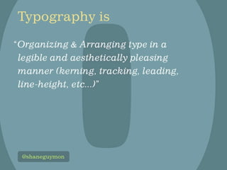 The Changing Face of Type