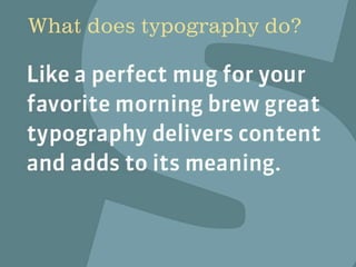 The Changing Face of Type