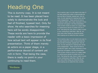 The Changing Face of Type