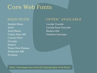 The Changing Face of Type