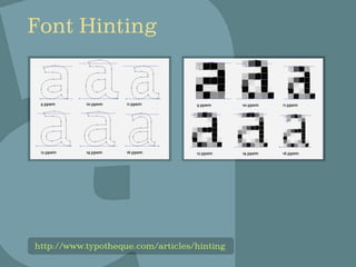 The Changing Face of Type