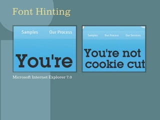 The Changing Face of Type