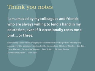 The Changing Face of Type