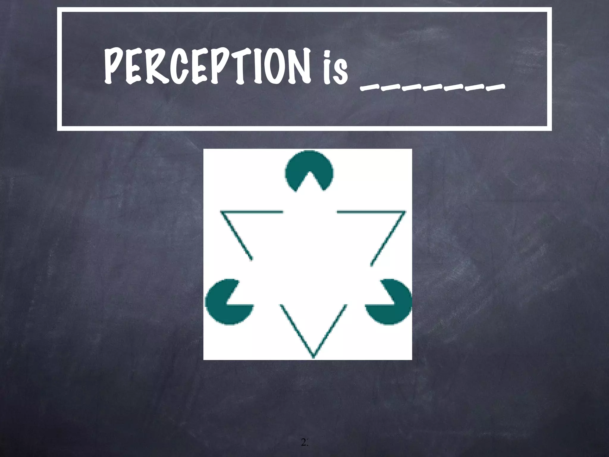 PERCEPTION is _______ 