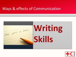 Ways & effects of Communication Writing Skills 