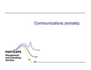 Communications (extraits)




PARTICEPS
Management
and Consulting
Services
 