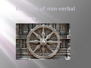 Example of non-verbal
   CHRONEMICS
 