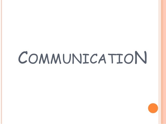 Communication Process Definition Power Point Presentation