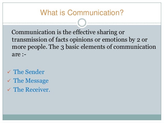 what is the definition of communication what is the definition of communication