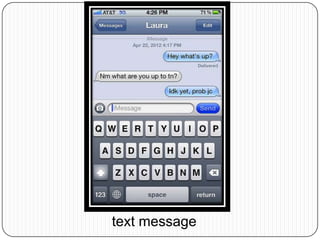 text message