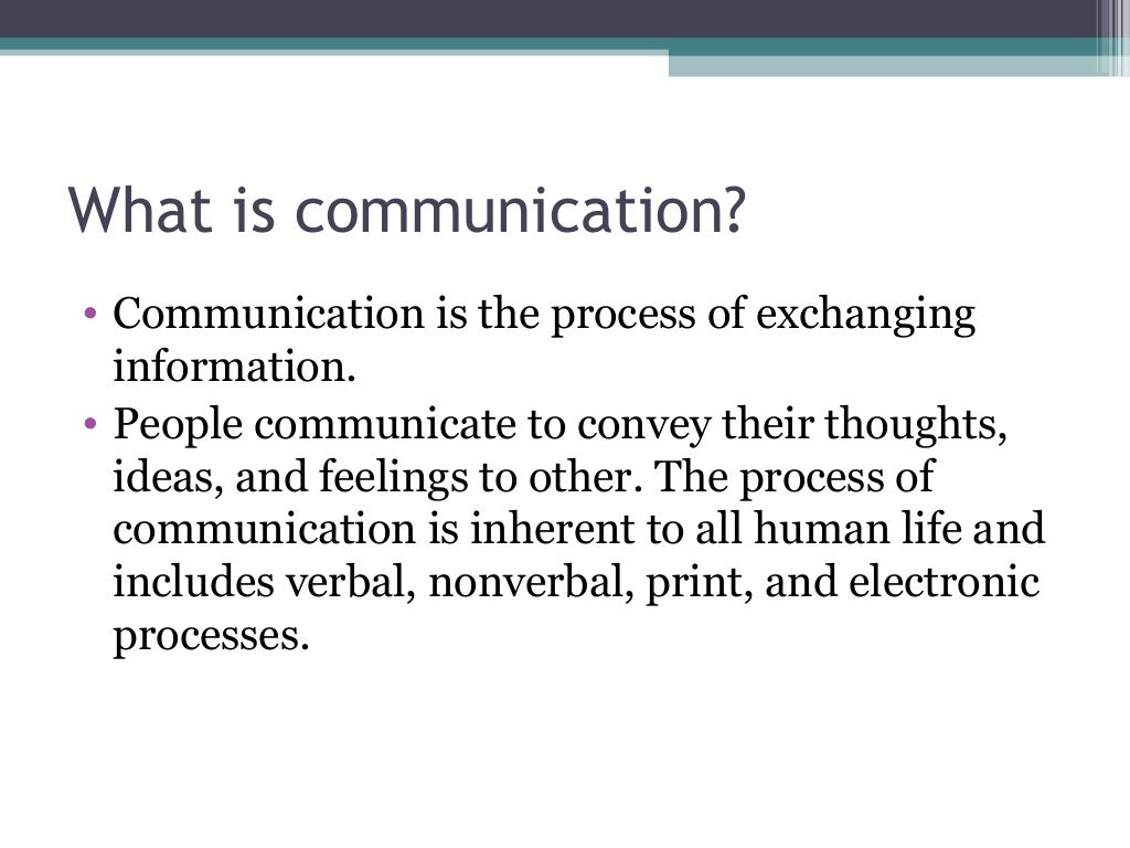 Electronic Communication