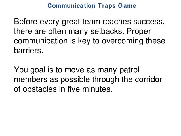 wood badge communication