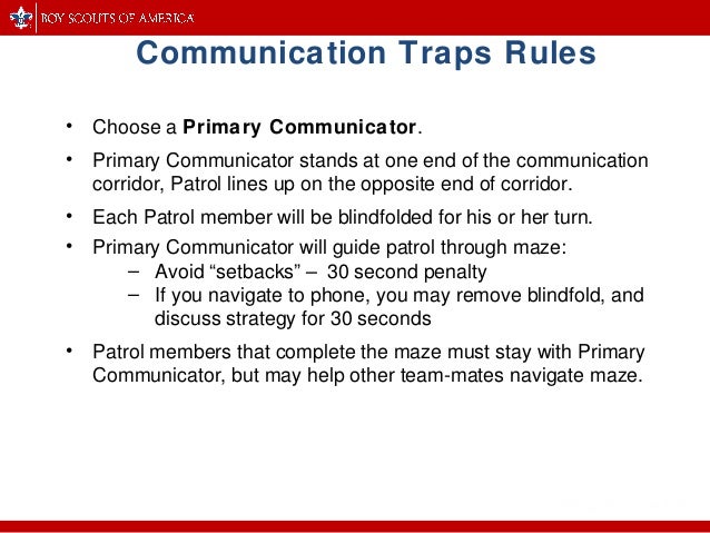 wood badge communication