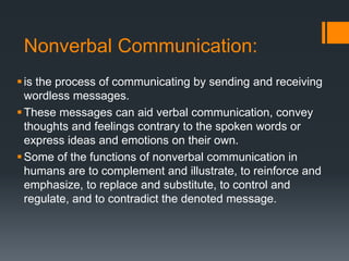 Wordless Message Communication | PPTX
