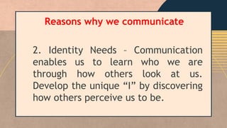 etymology of communication, communication process slides | PPTX