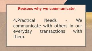 etymology of communication, communication process slides | PPTX