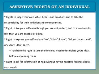 Communication Skills - Assertiveness | PPT