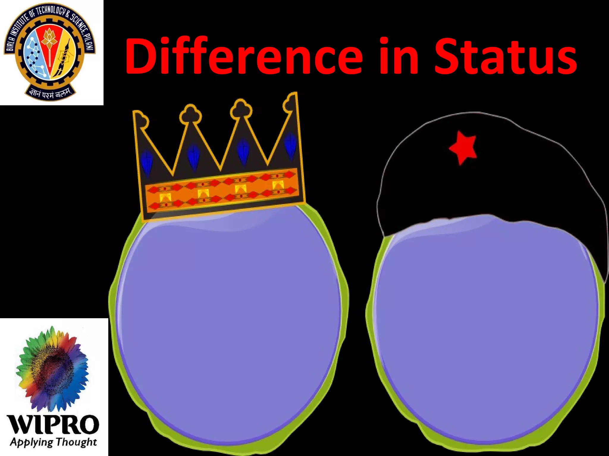 Difference in Status 