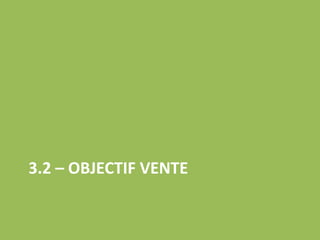 3.2 – OBJECTIF VENTE 