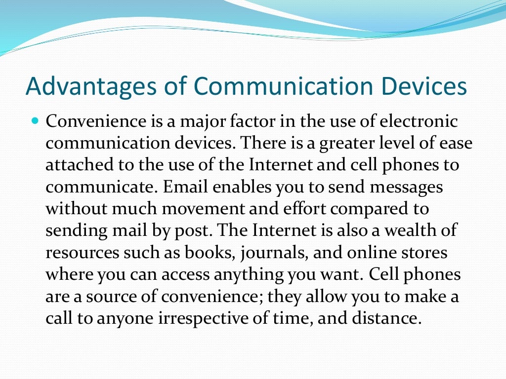 Communication devices