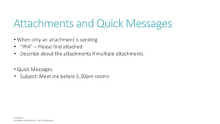 How To Use Pfa In Email Professional Communication Etiquette | PPTX