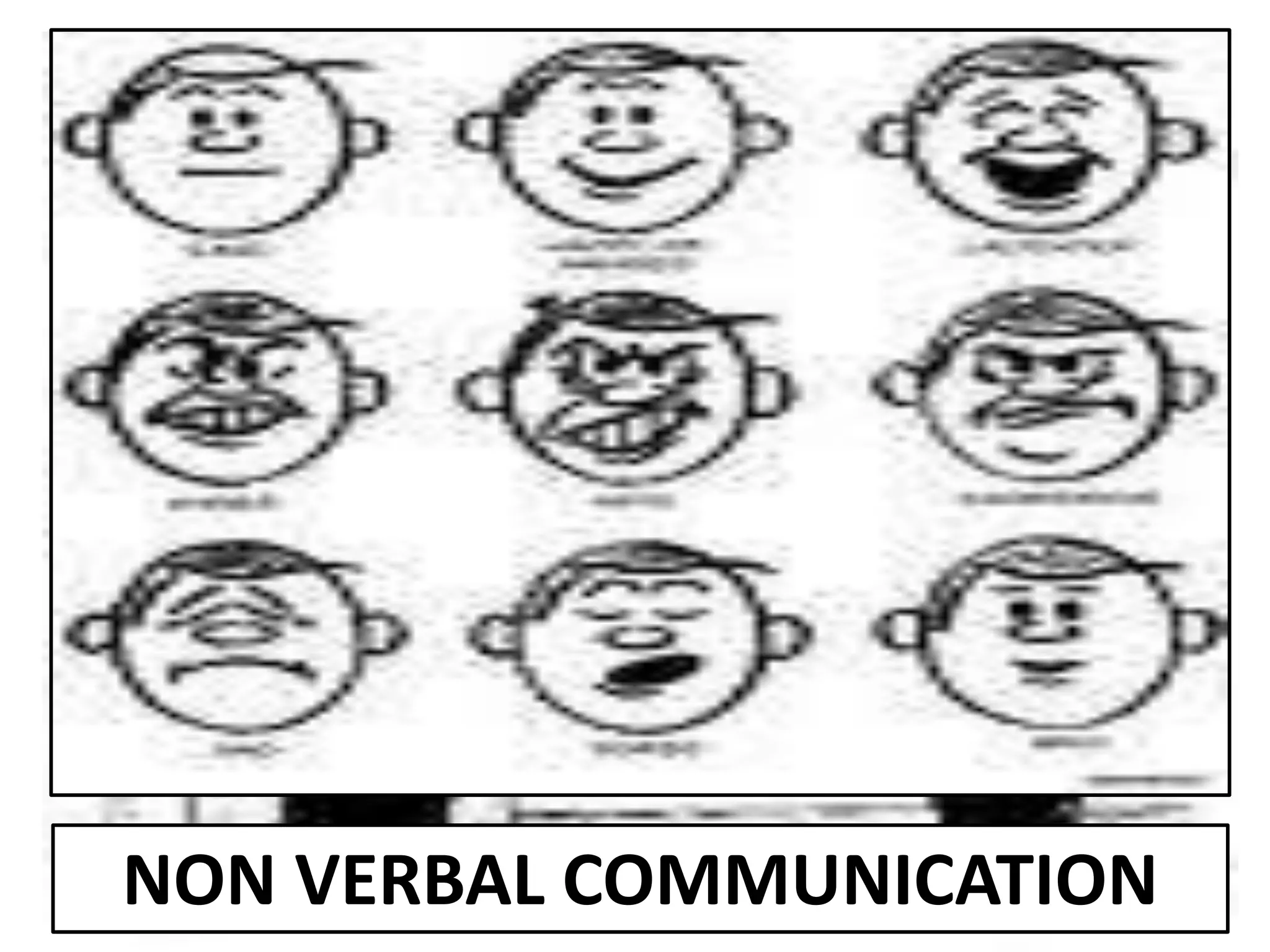 NON VERBAL COMMUNICATION
 