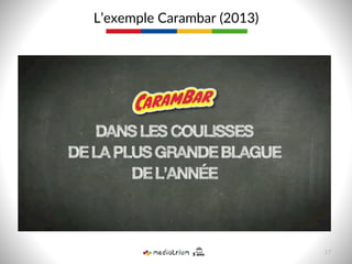 L’exemple  Carambar  (2013)  
17  
 