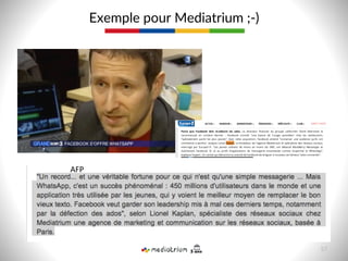 Exemple  pour  Mediatrium  ;-­‐)  
57  
AFP	
  
 