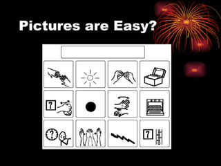 Pictures are Easy? 