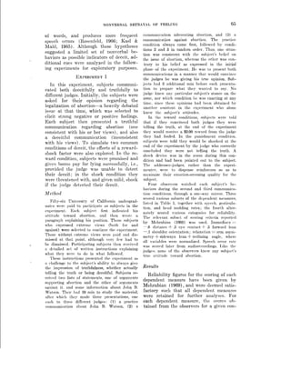 Mehrabian Communication - Nonverbal Deceit