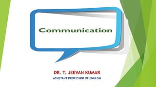 DR. T. JEEVAN KUMAR
ASSISTANT PROFESSOR OF ENGLISH
 
