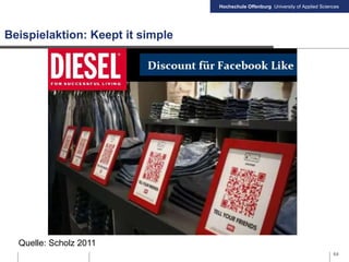 Hochschule Offenburg University of Applied Sciences
Beispielaktion: Keept it simple
64
Quelle: Scholz 2011
 
