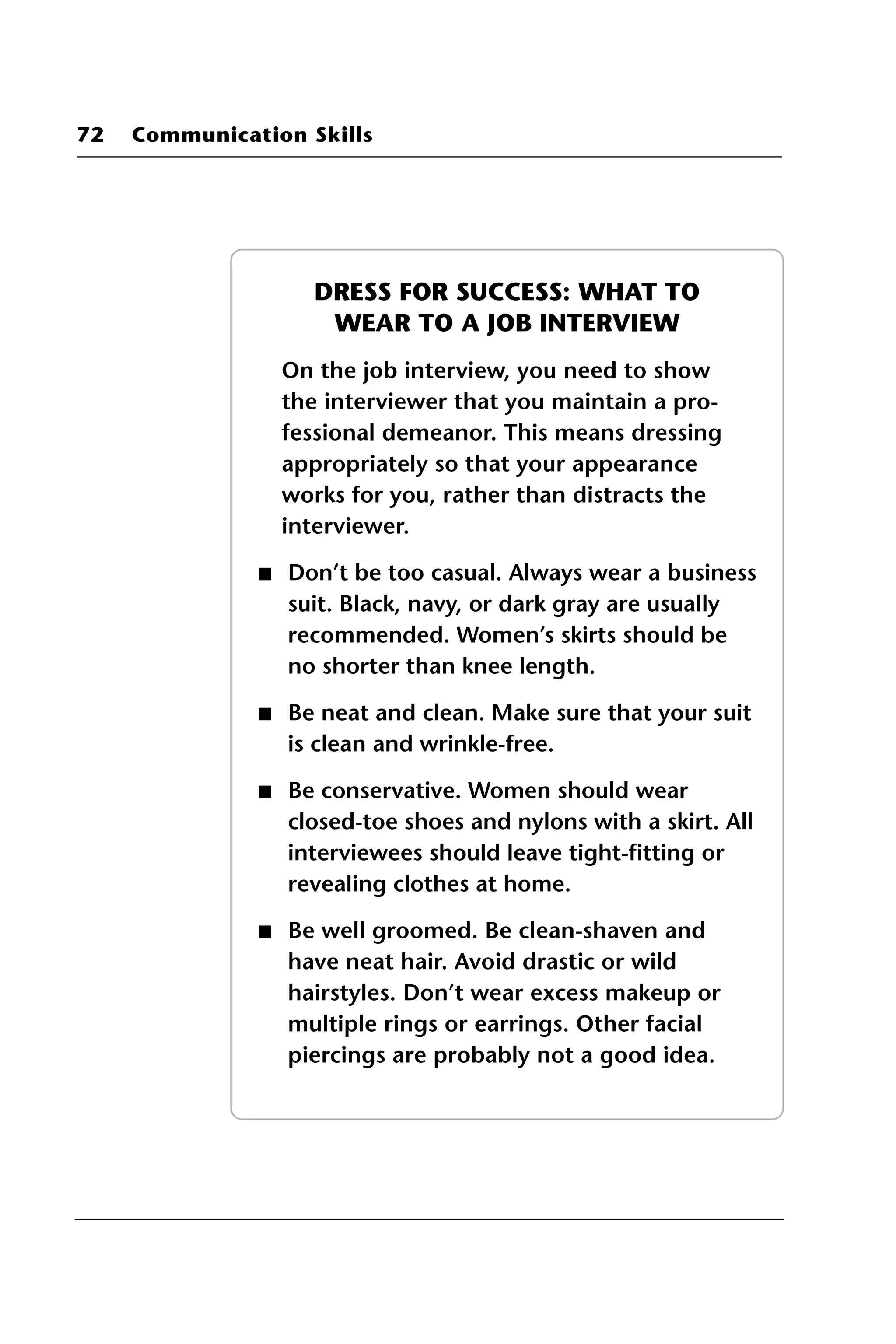 Communication Skills