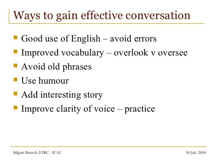 develop communication skills