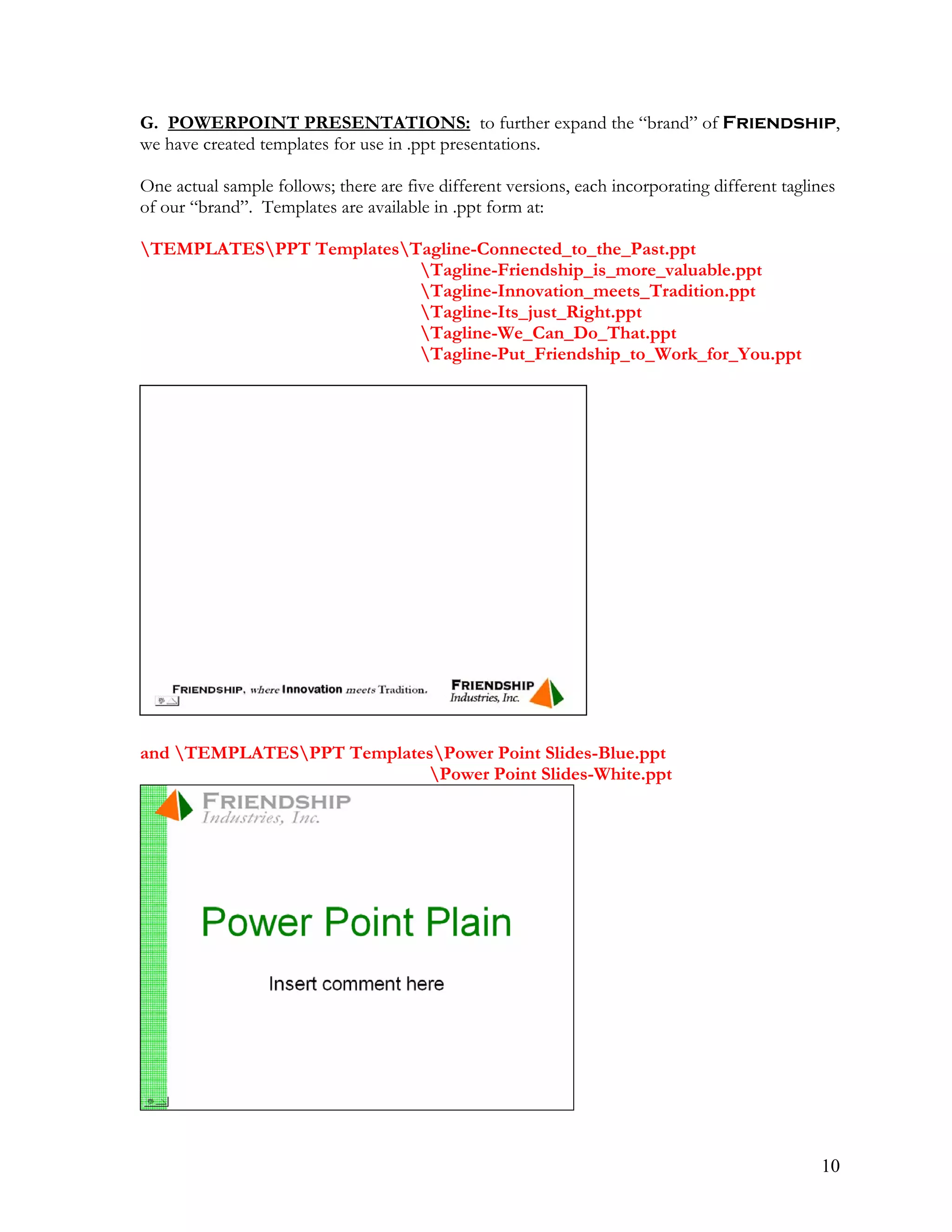 Communication Style Standards